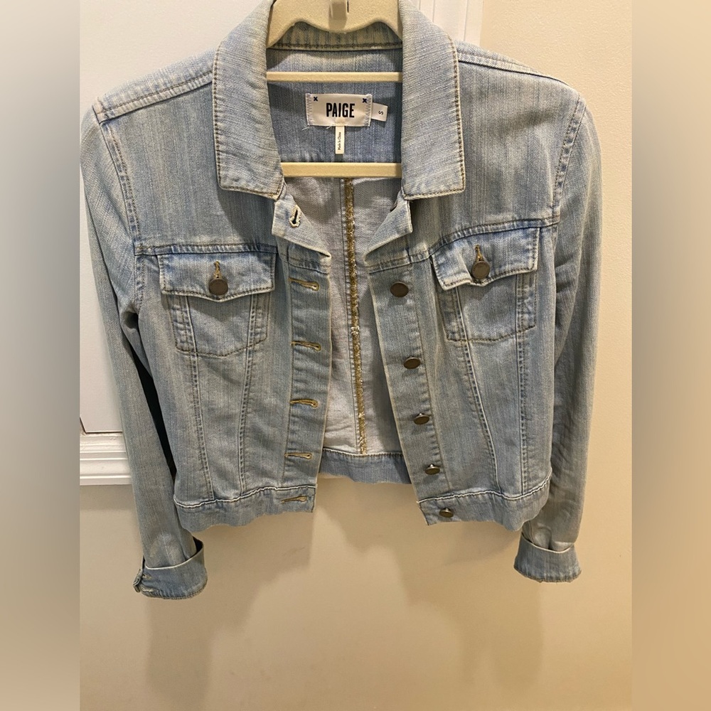 Paige cropped denim jacket
